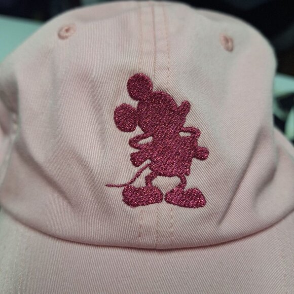 Walt Disney World Mickey Pink Hat Youth Adjustable Cap Girl Princess Vacation - Picture 3 of 6